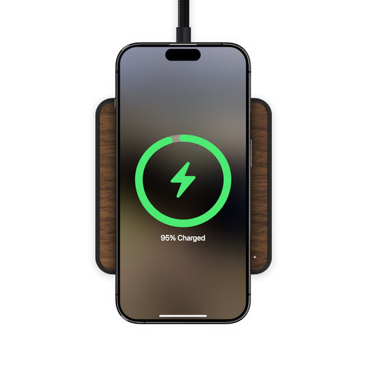 Walnut Wireless Charging Pad - US 7736