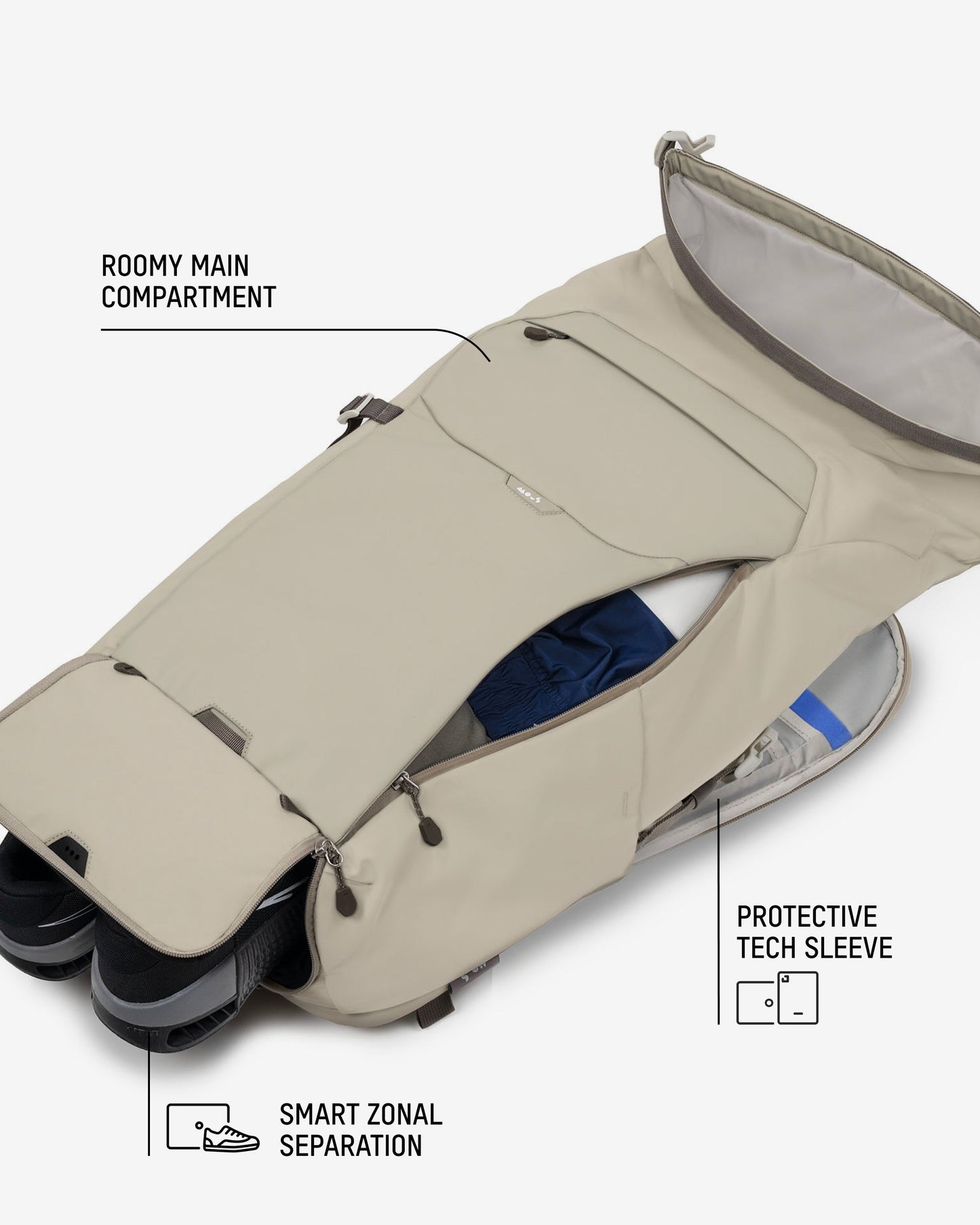 Stone Protective Roll Top - Optimal Backpack - US 1947