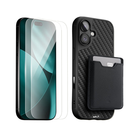 Aramid Fibre Protective Case, Screen Protector and Card Wallet - Apple Starter Kit - US 1276