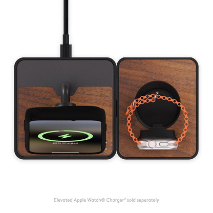 Wireless Charging Stand - Walnut - US 3846