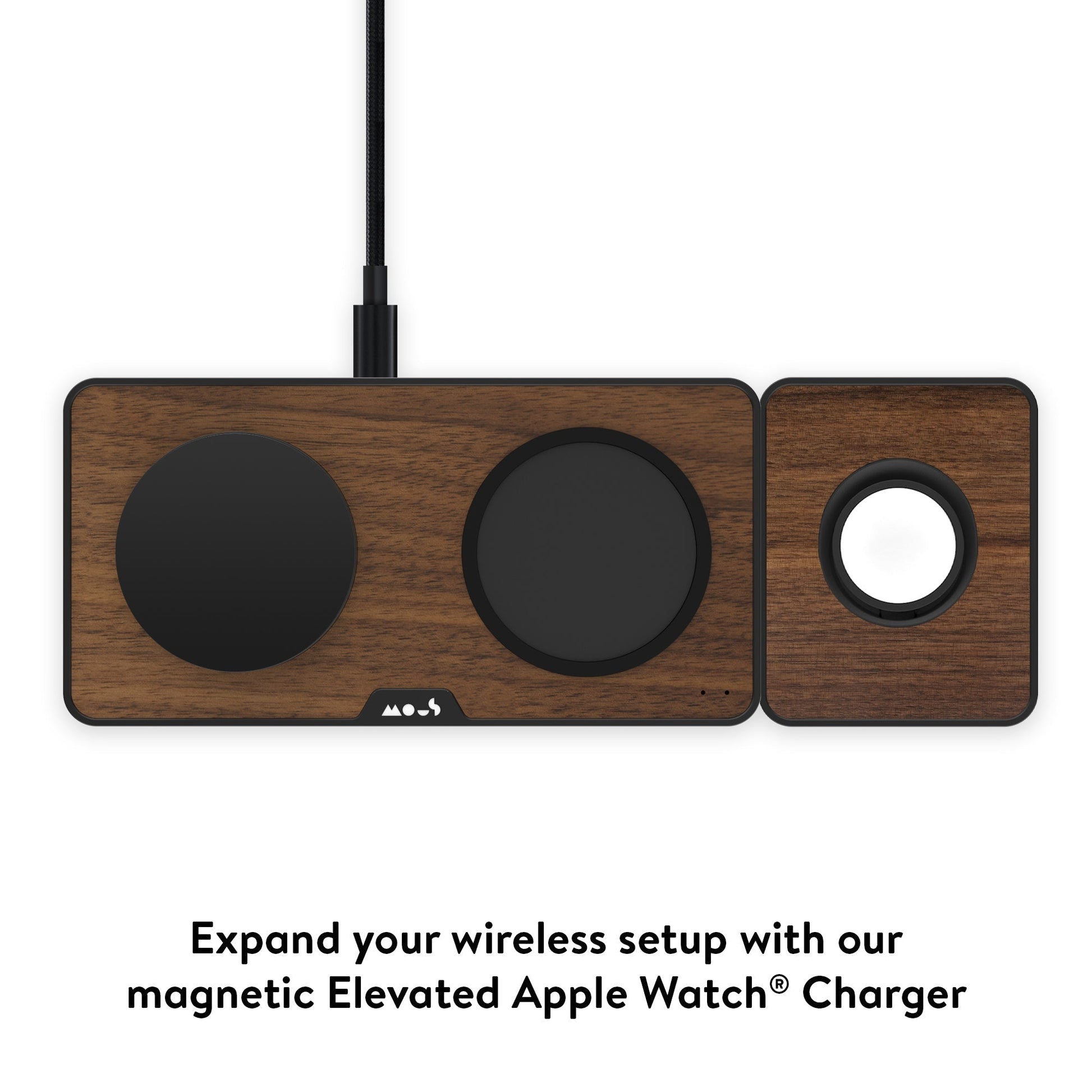 Walnut Wireless Charging Station - US 5940