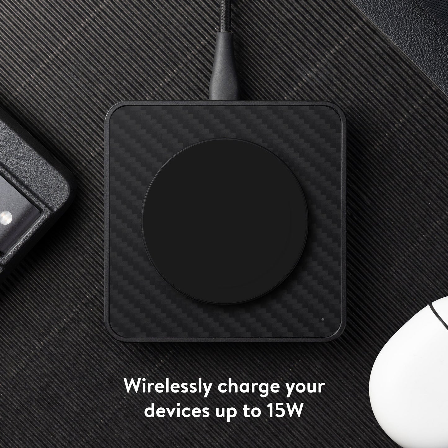Aramid Fibre Wireless Charging Pad - US 9037