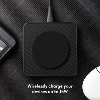 Aramid Fibre Wireless Charging Pad - US 9037
