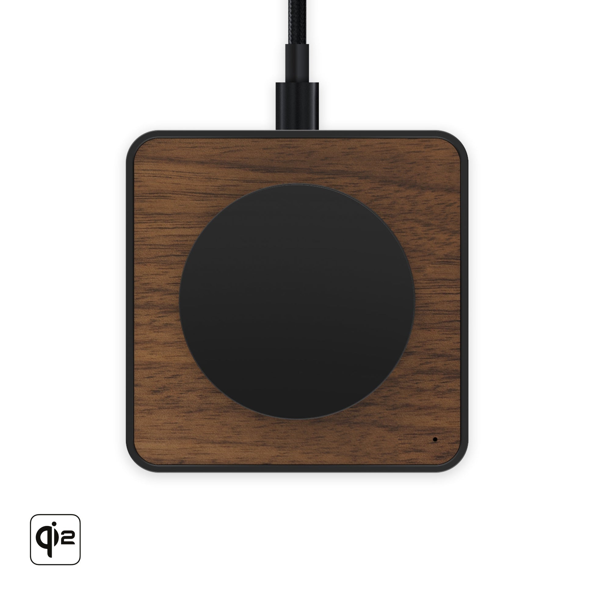Walnut Wireless Charging Pad - US 7736