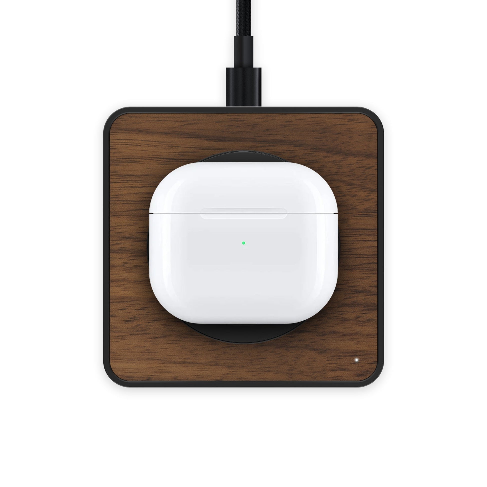 Walnut Wireless Charging Pad - US 7736