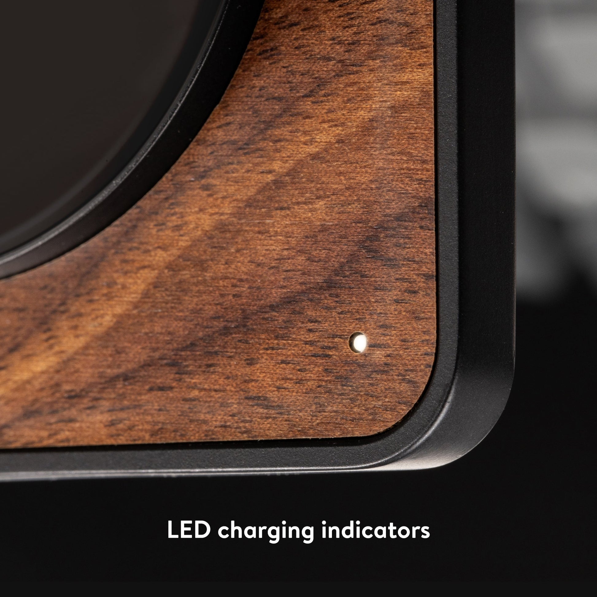 Walnut Wireless Charging Pad - US 7736