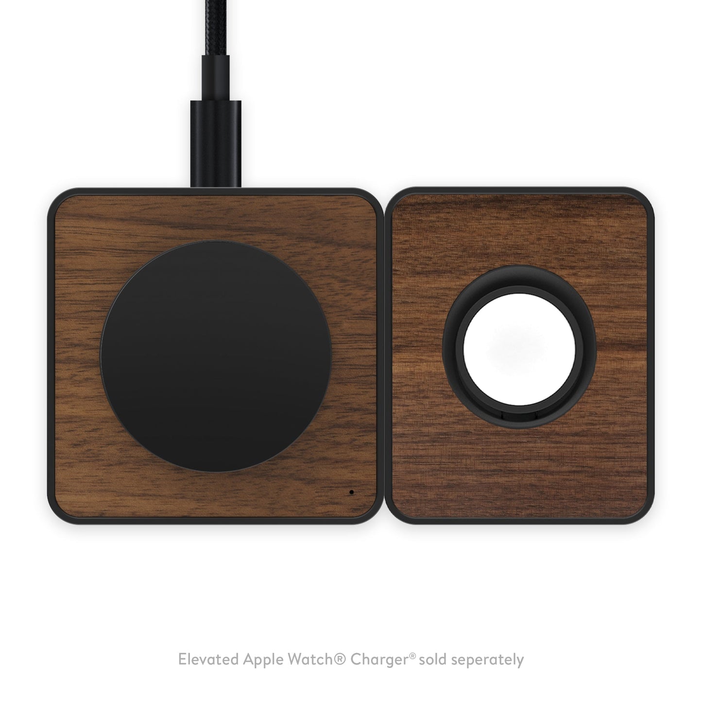 Walnut Wireless Charging Pad - US 7736
