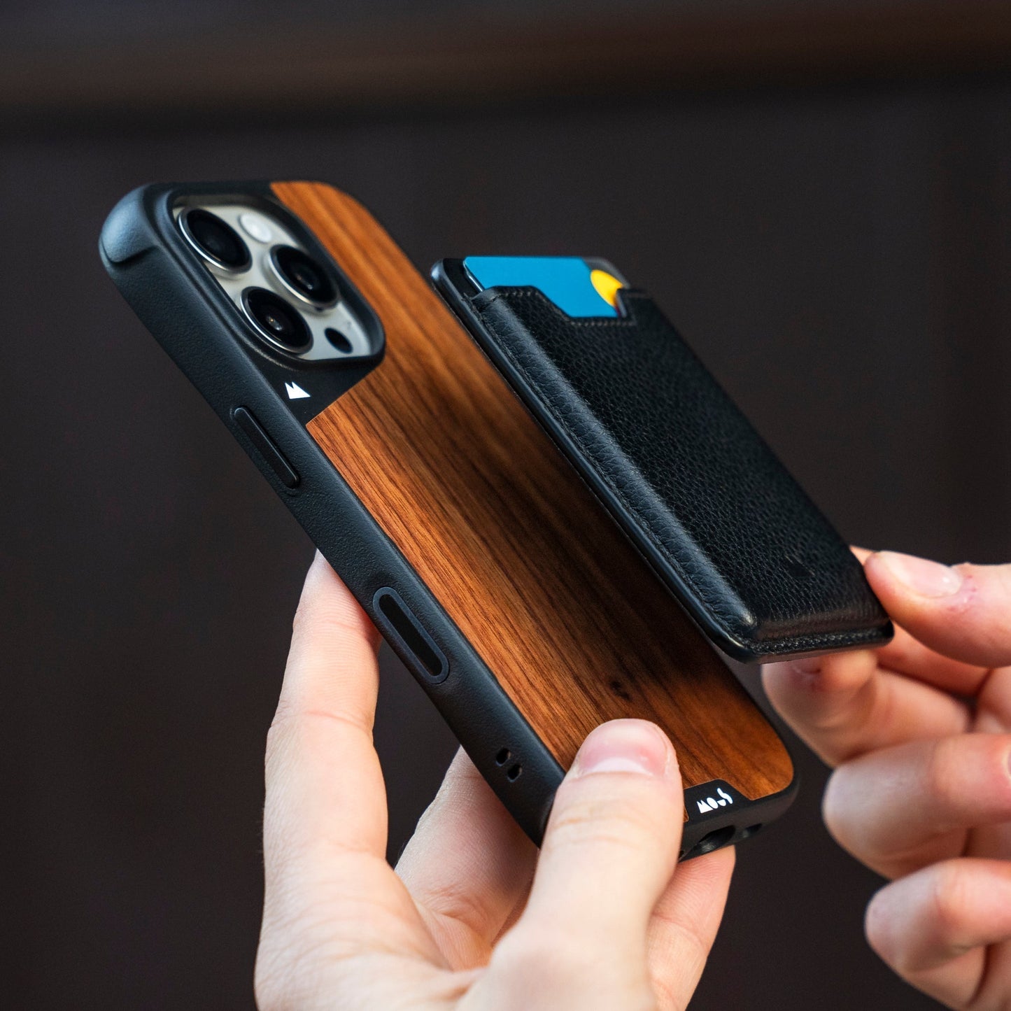 Walnut Protective Phone Case with Camera Control Button - Limitless - US 1435