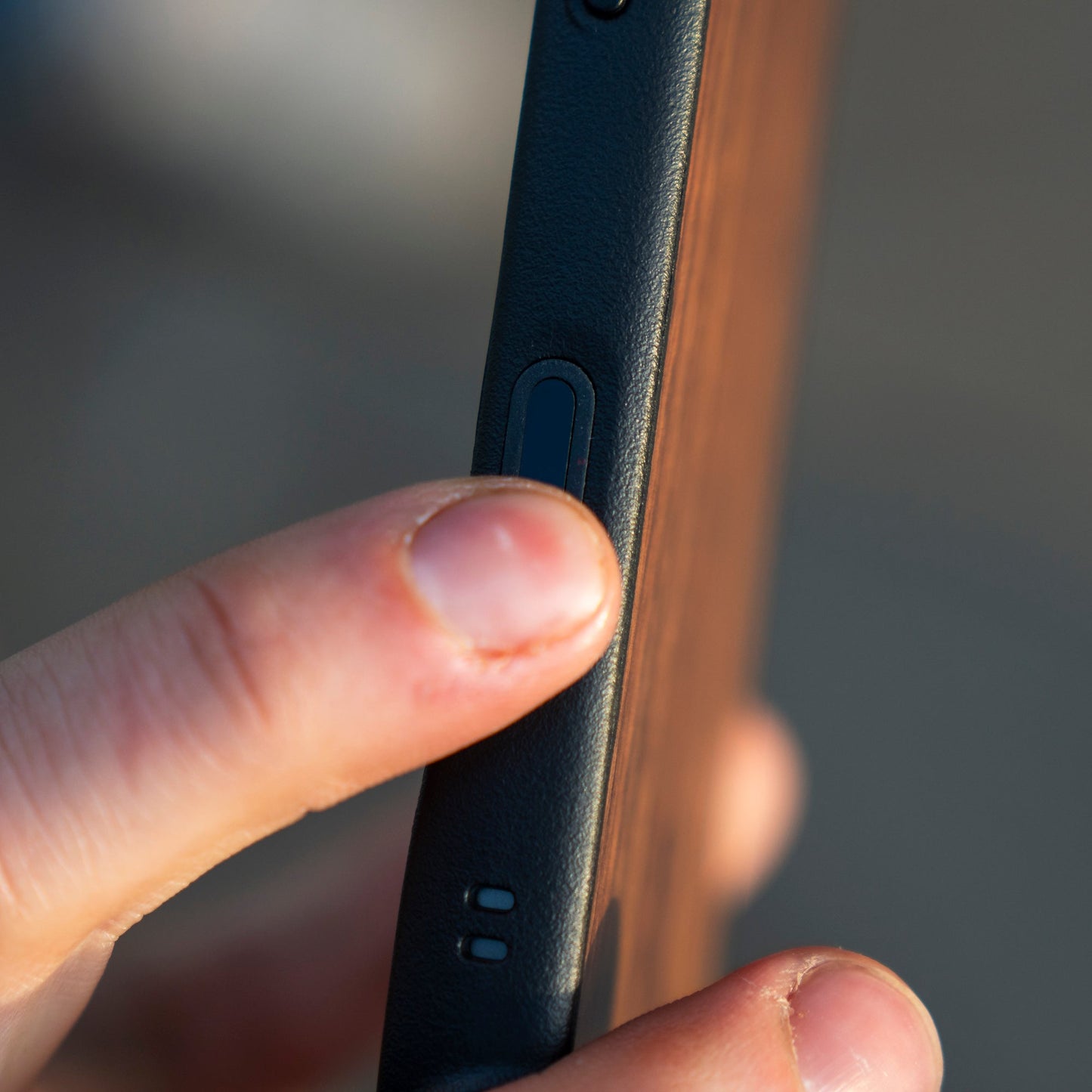 Walnut Protective Phone Case with Camera Control Button - Limitless - US 1435