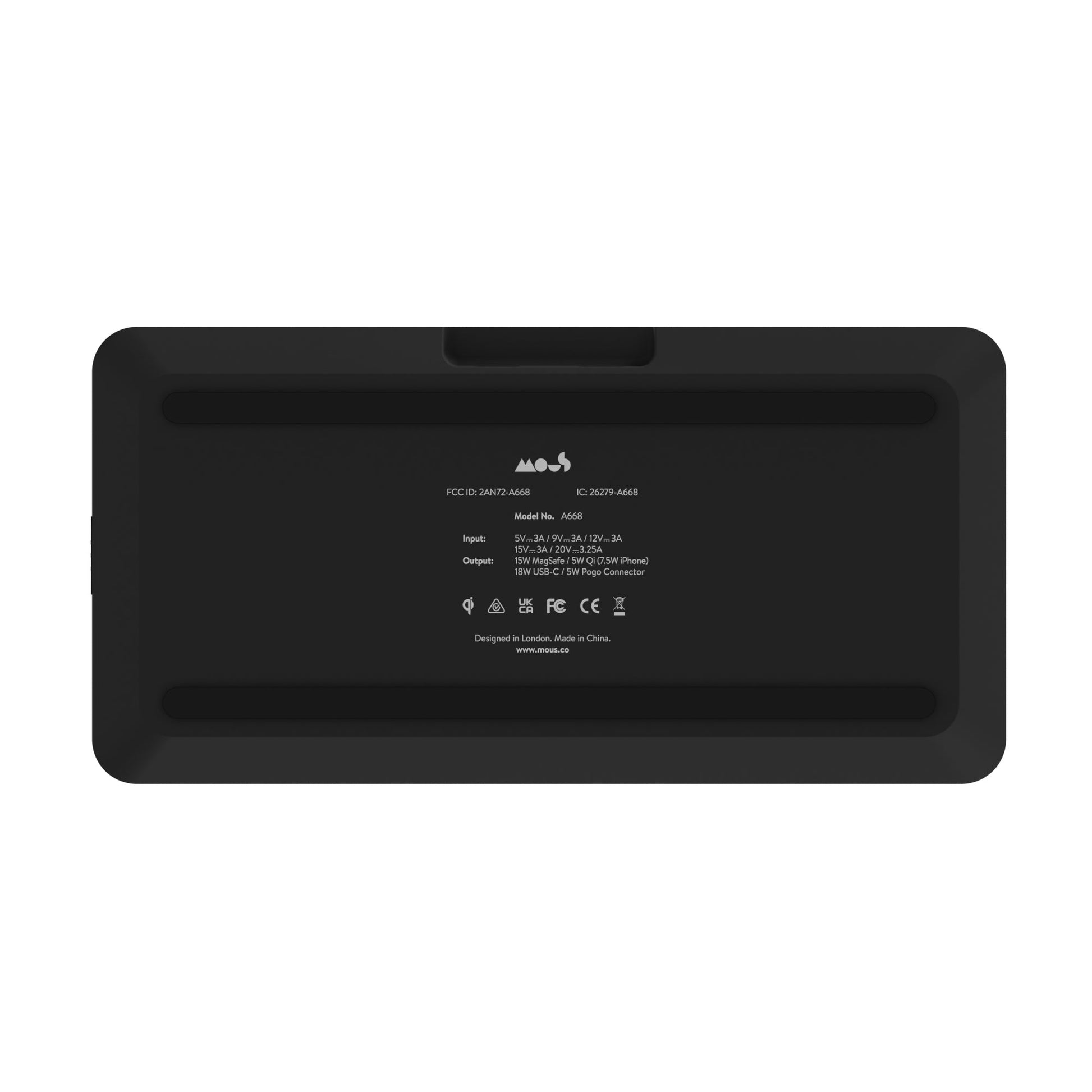 Aramid Fibre Wireless Charging Station - US 3878