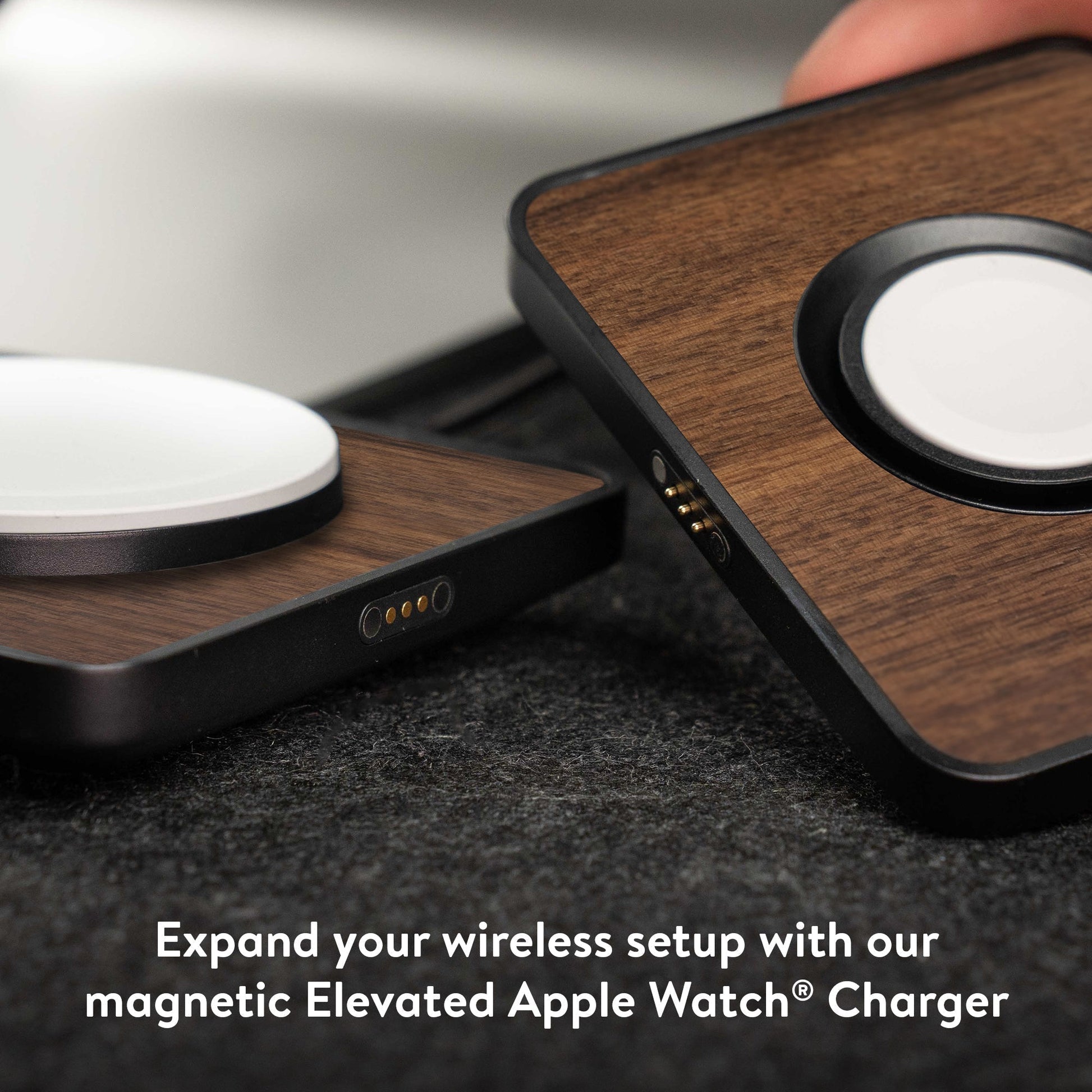Walnut Wireless Charging Pad - US 6697