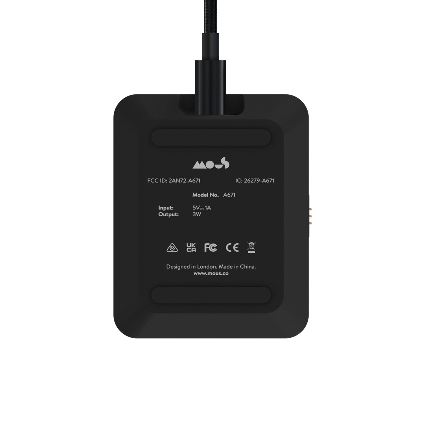 Matte Black Wireless Apple Watch® Charger - US 8380