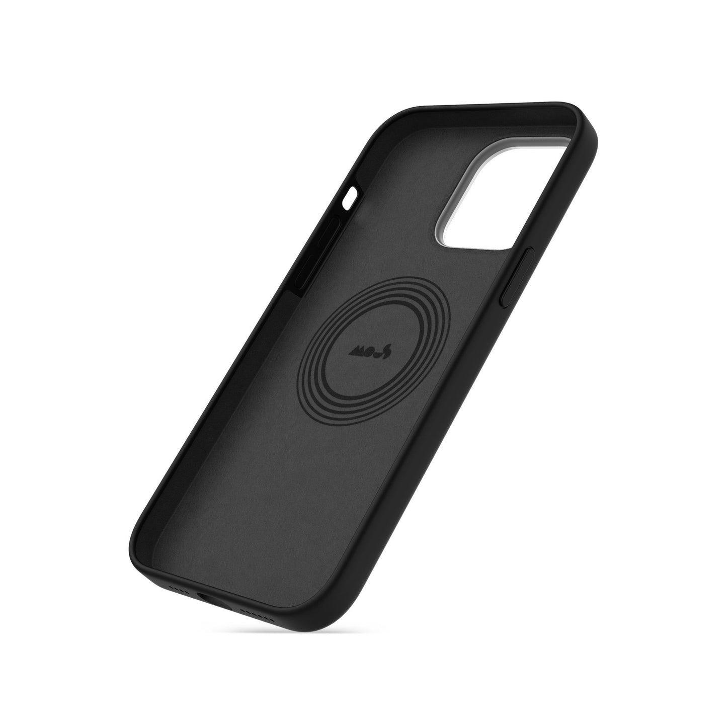MagSafe® Compatible Black Silicone Phone Case - Minimalist - US 1724