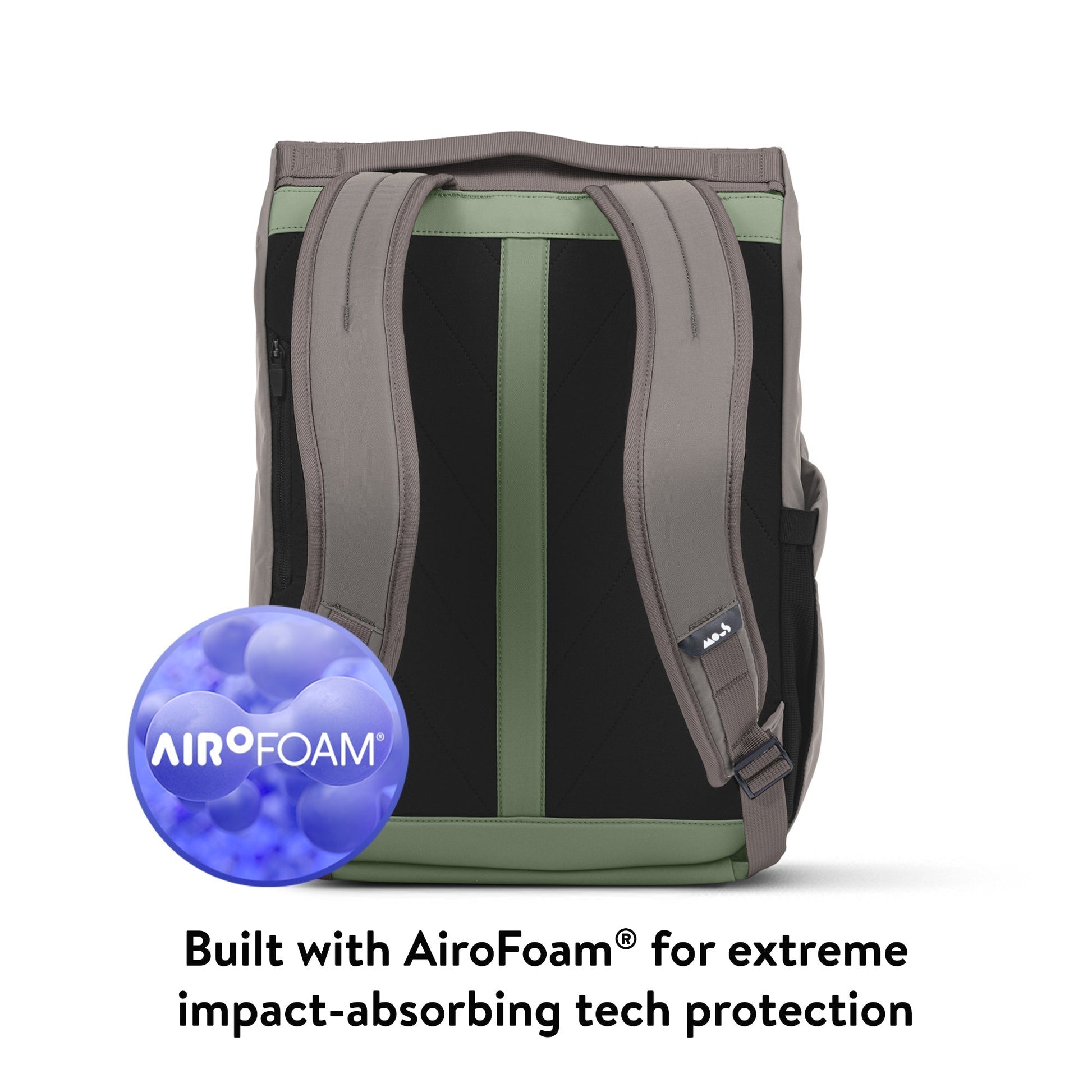 Flap Backpack with AiroFoam® - Sage - US 4462