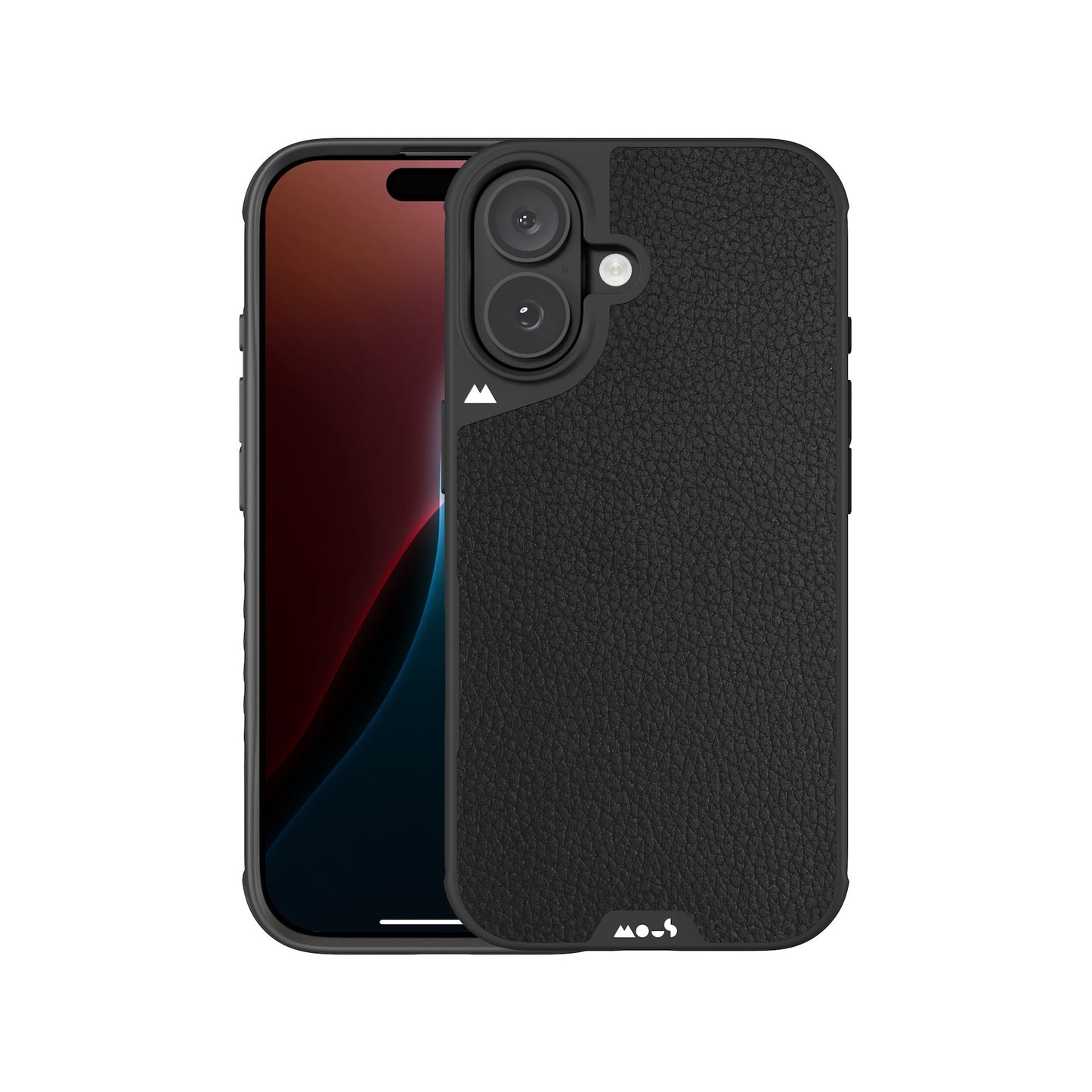 Black Leather Protective Phone Case with Camera Control Button - Limitless - US 5800