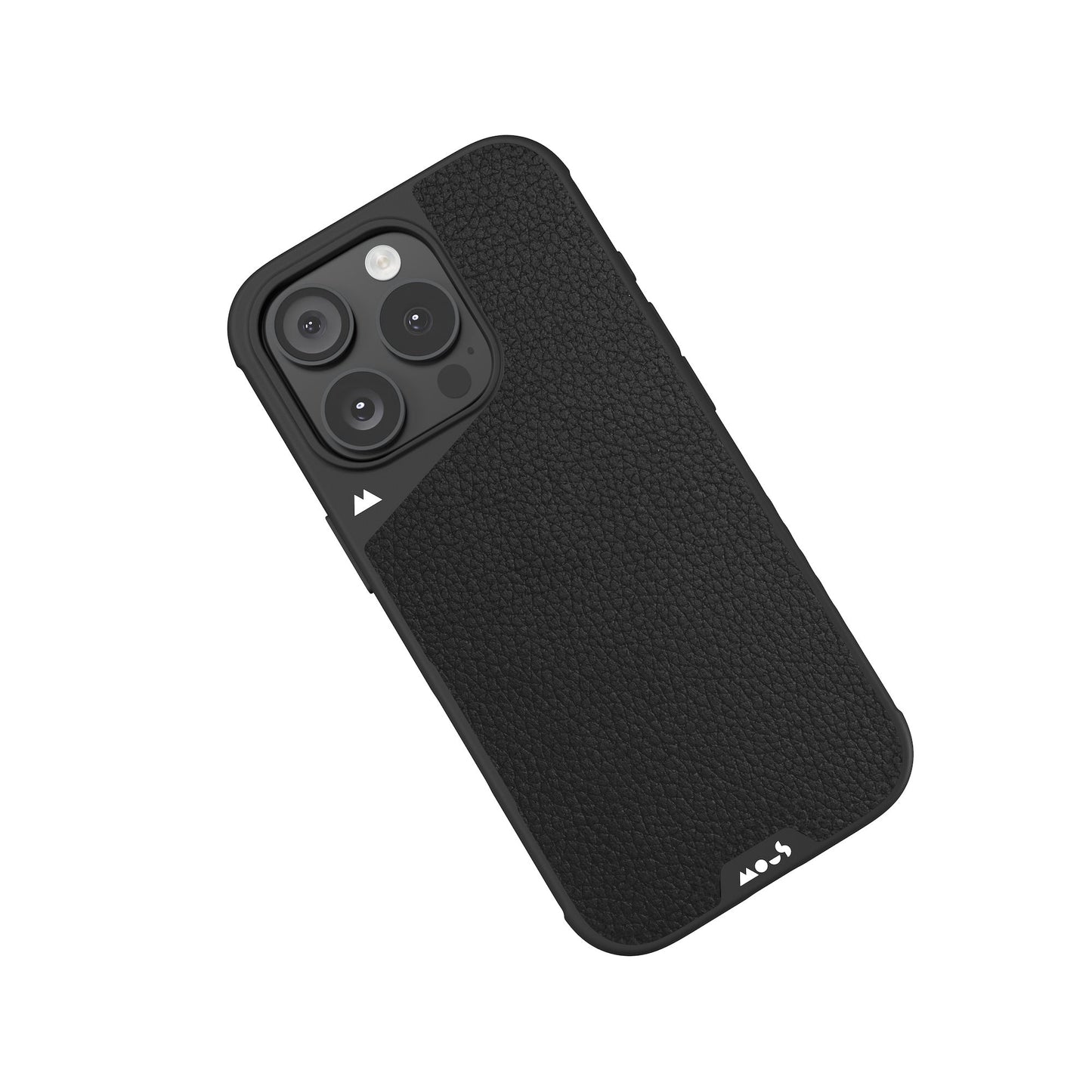 Black Leather Protective Phone Case with Camera Control Button - Limitless - US 5800