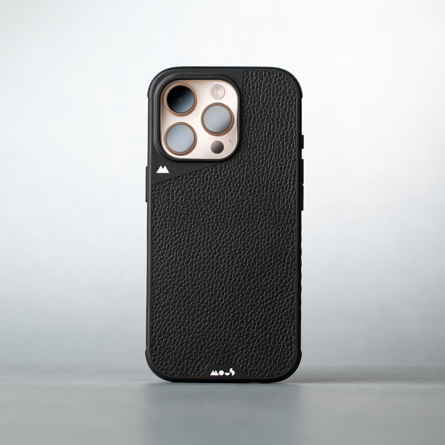 Black Leather Protective Phone Case with Camera Control Button - Limitless - US 5800
