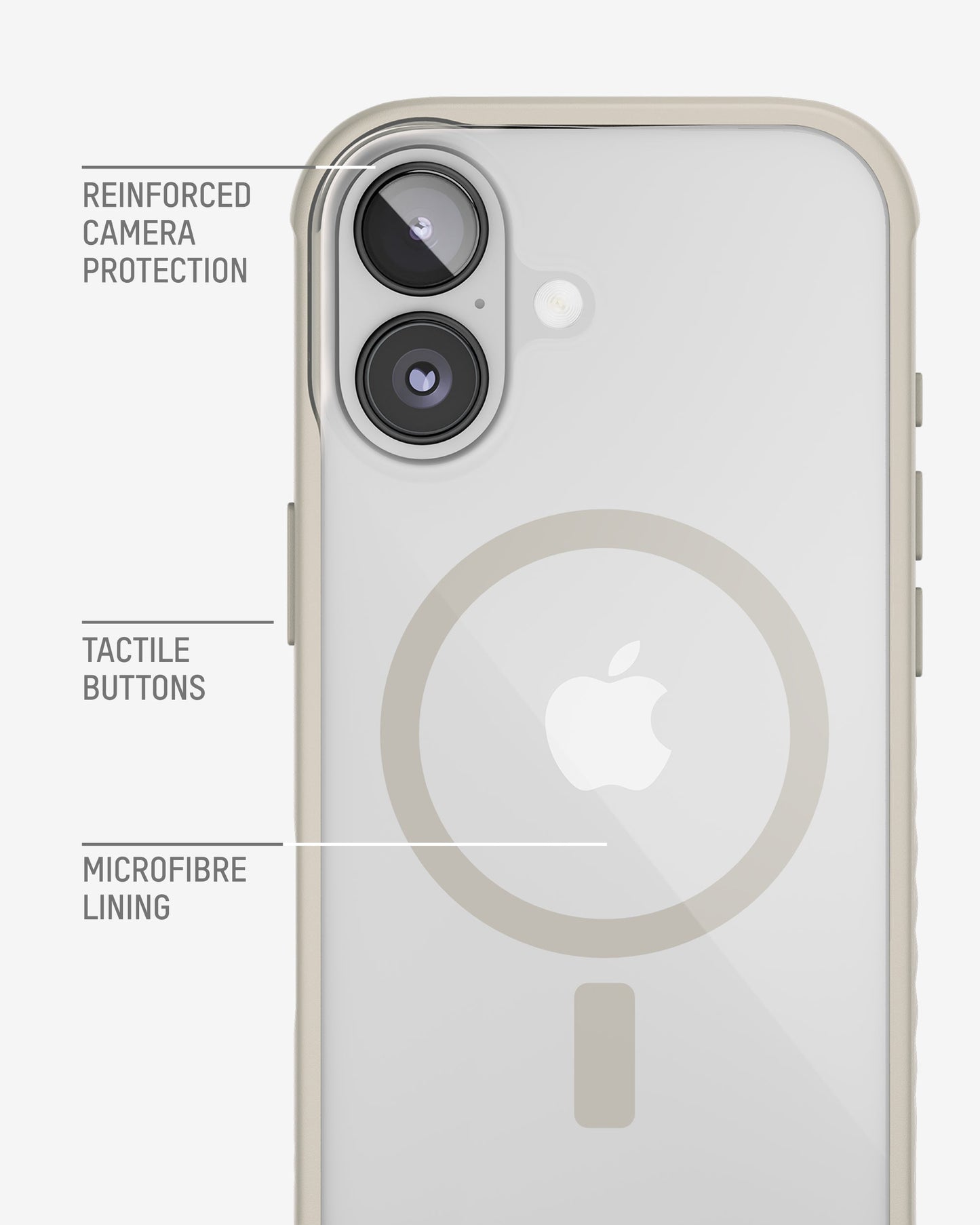 Protective Clear Phone Case Stone - Clarity MagSafe - US 6053