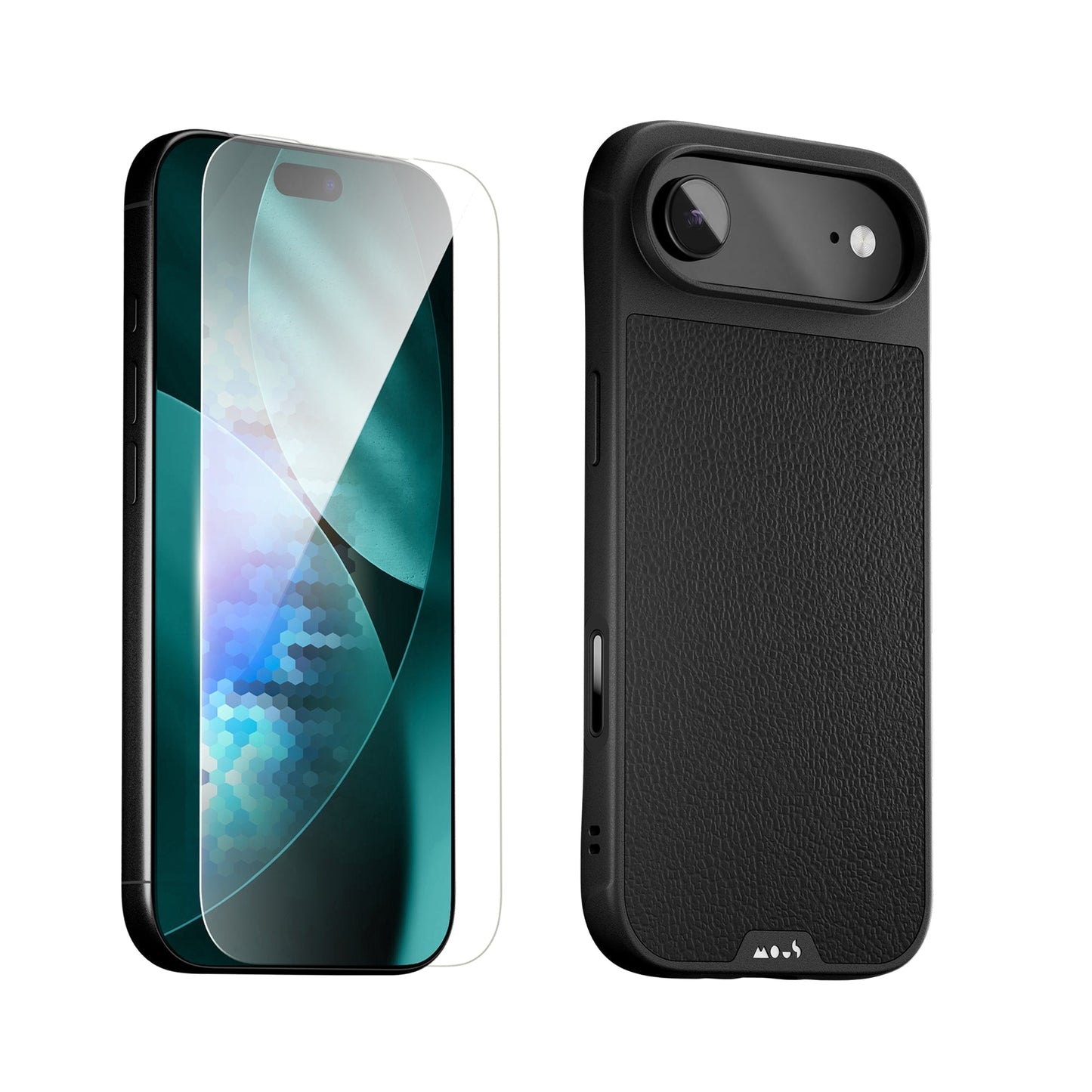Black Leather Protective Case and Screen Protector - Apple Essentials Kit - US 1601