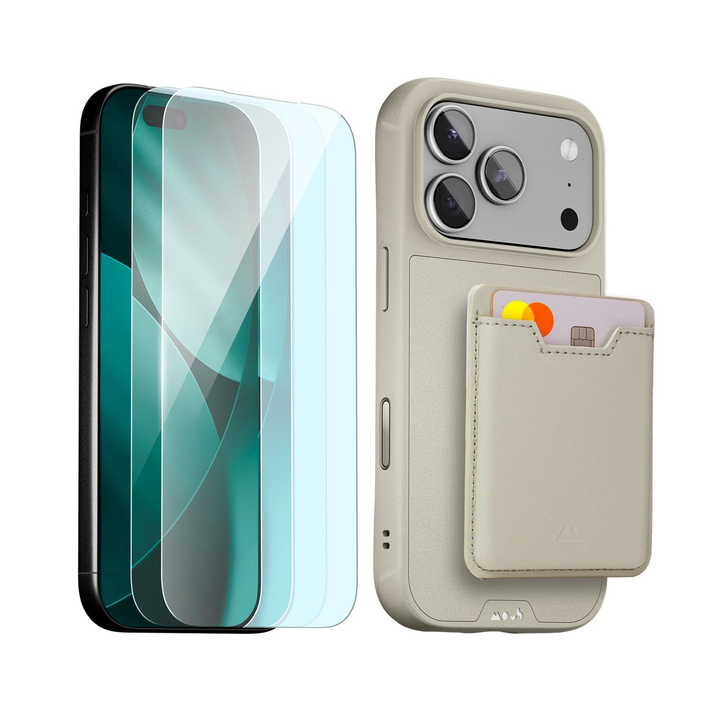 Stone Protective Case, Screen Protector and Card Wallet - Apple Starter Kit - US 2288