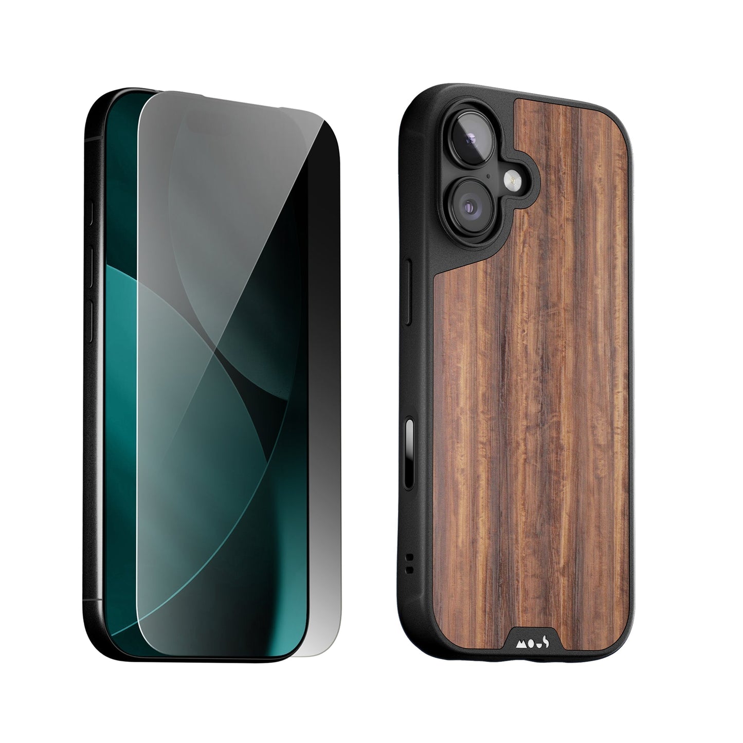 Walnut Protective Case and Screen Protector - Apple Essentials Kit - US 5081