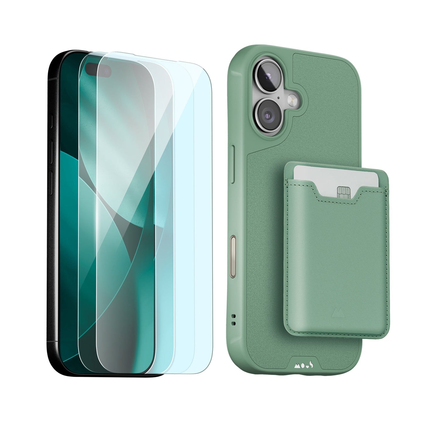 Sage Protective Case, Screen Protector and Card Wallet - Apple Starter Kit - US 2751