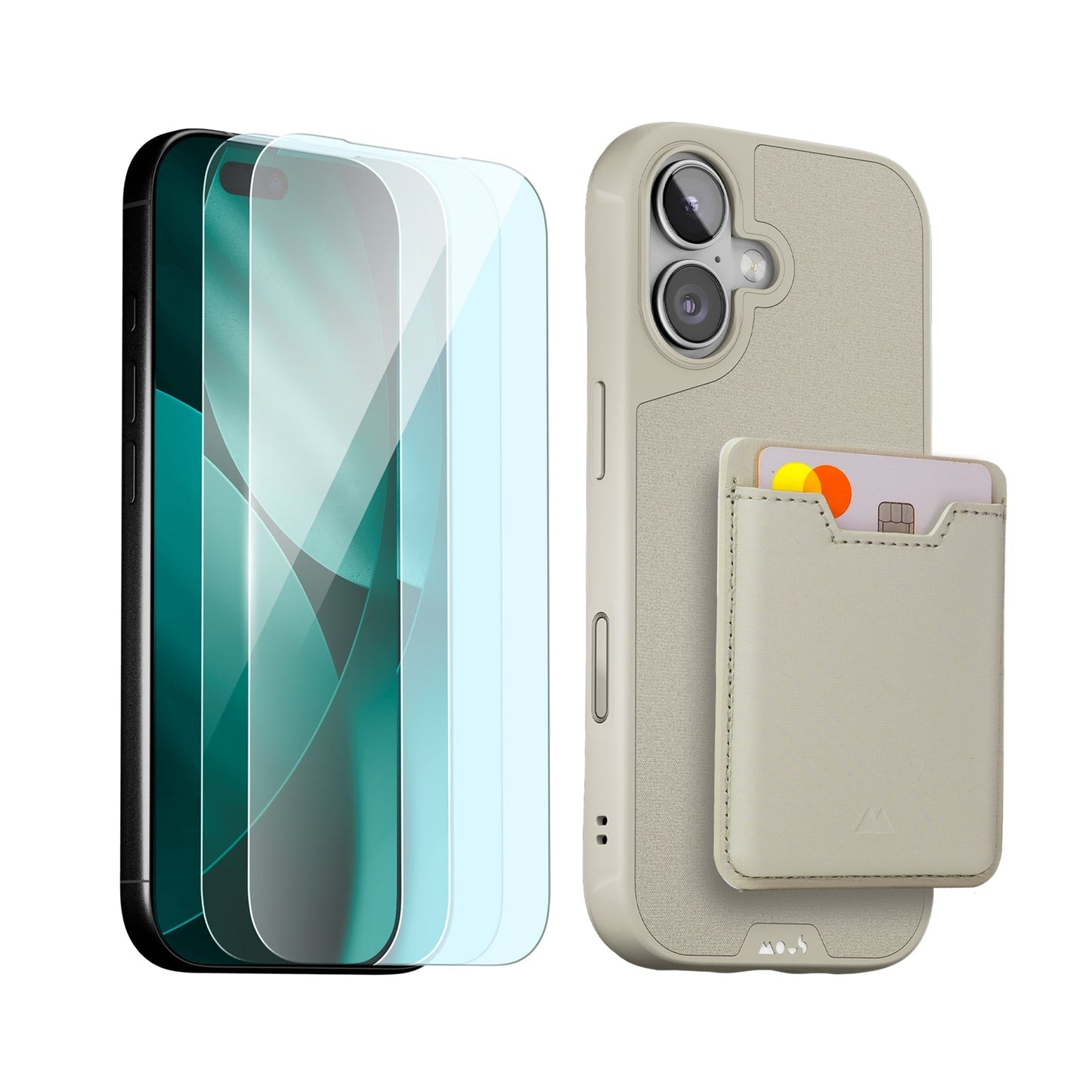 Stone Protective Case, Screen Protector and Card Wallet - Apple Starter Kit - US 2288